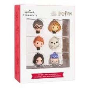 Hallmark Harry Potter and Friends Miniature Christmas Ornaments Set of 6